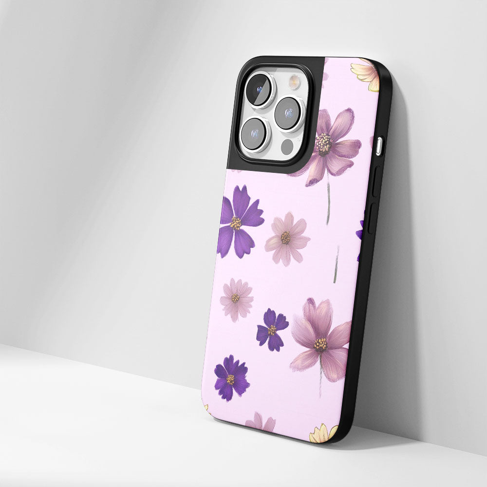 工業級堅韌霧面花朵 iPhone 手機殼