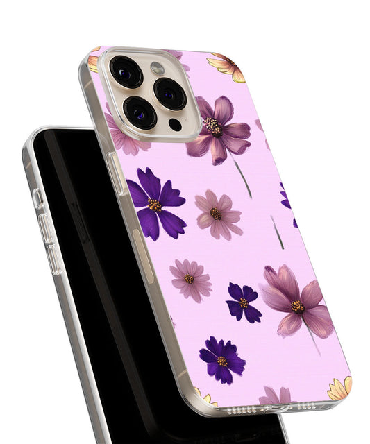 Latest 3rd-Generation Crystal Tough Glossy Flowers iPhone Case (MagSafe-Compatible)