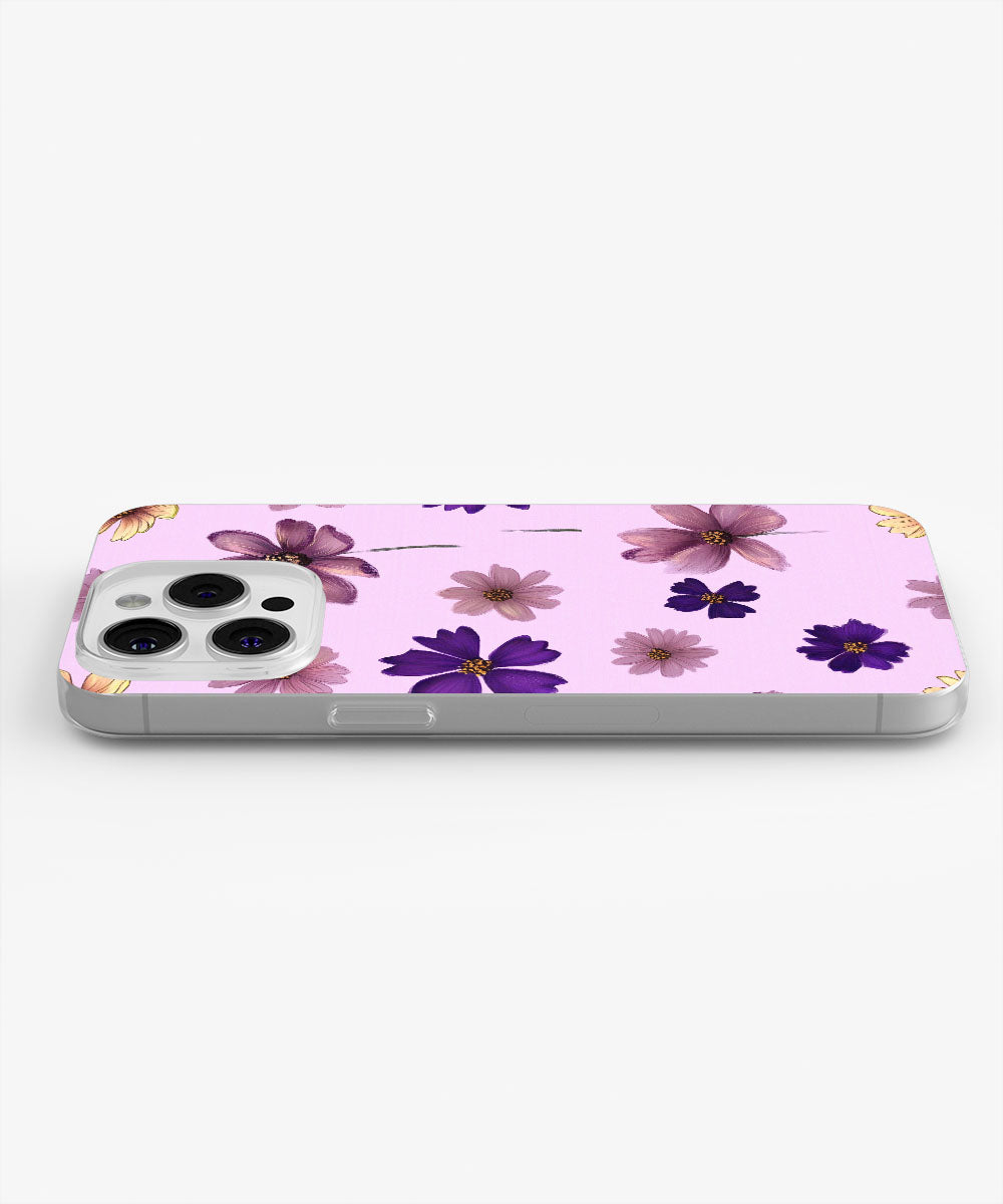 Latest 3rd-Generation Crystal Tough Glossy Flowers iPhone Case (MagSafe-Compatible)
