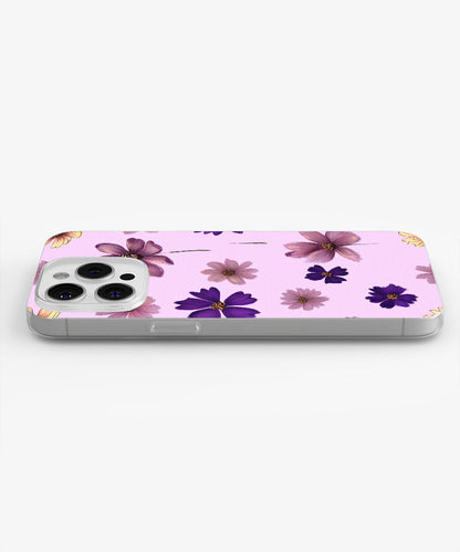 Latest 3rd-Generation Crystal Tough Glossy Flowers iPhone Case (MagSafe-Compatible)