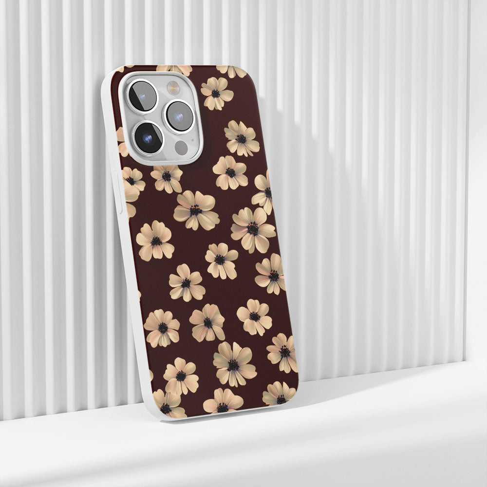 Latest 3rd-Generation Crystal Tough Glossy Flowers iPhone Case