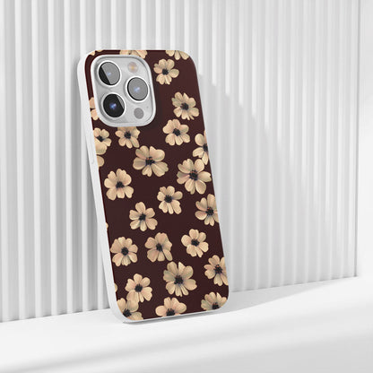 Latest 3rd-Generation Crystal Tough Glossy Flowers iPhone Case