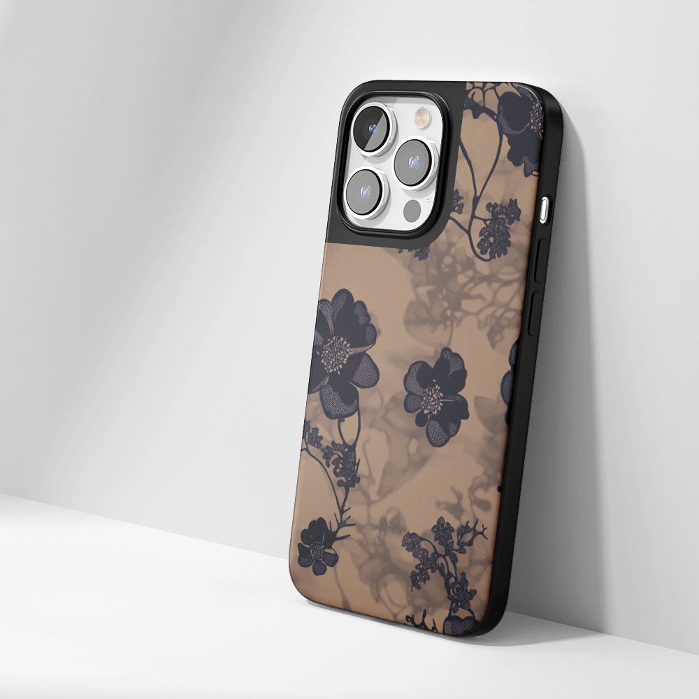 Industry-Level Tough Matte Flowers iPhone Case