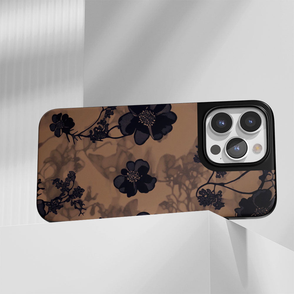 Industry-Level Tough Matte Flowers iPhone Case