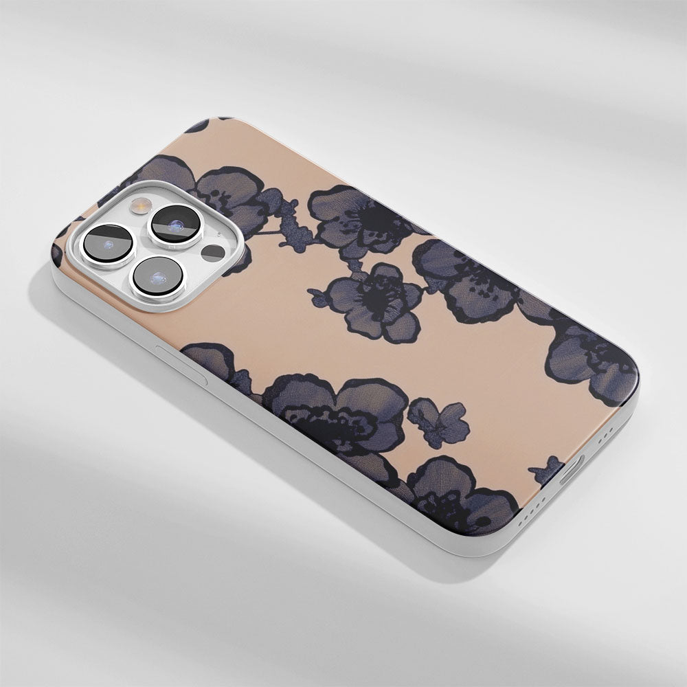 Latest 3rd-Generation Crystal Tough Glossy Flowers iPhone Case