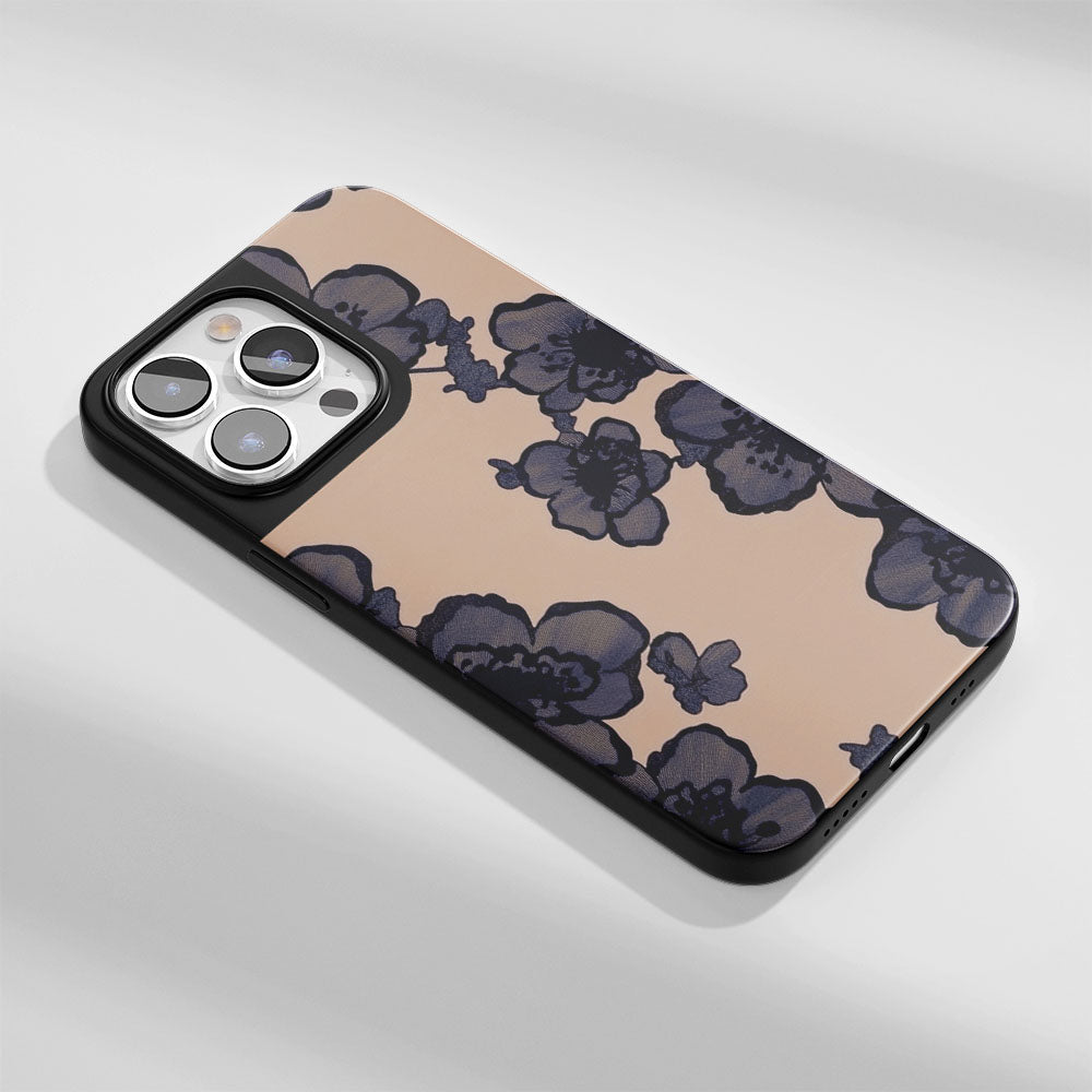 Industry-Level Tough Matte Flowers iPhone Case