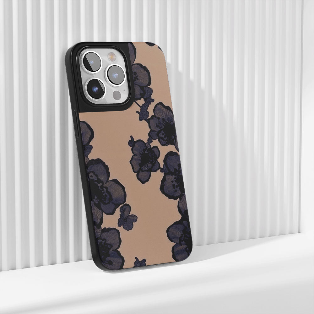 Industry-Level Tough Matte Flowers iPhone Case