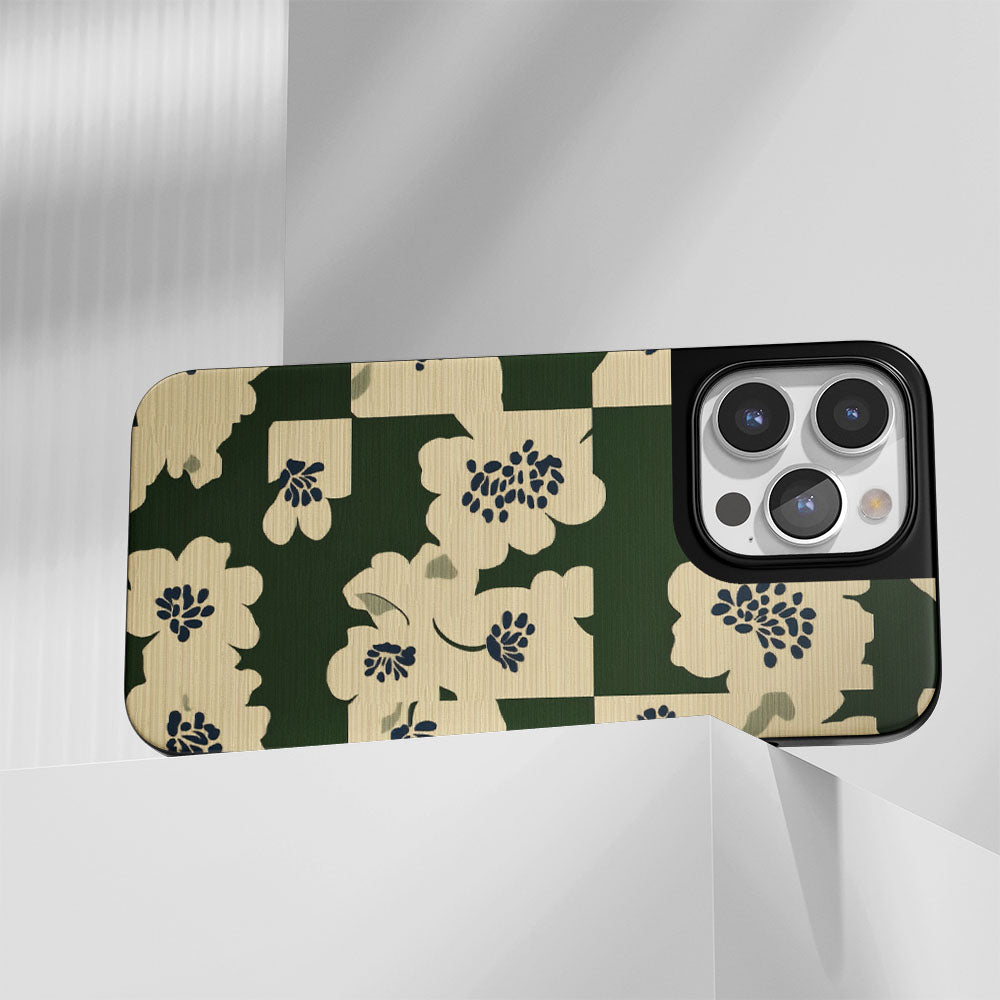 Industry-Level Tough Matte Flowers iPhone Case