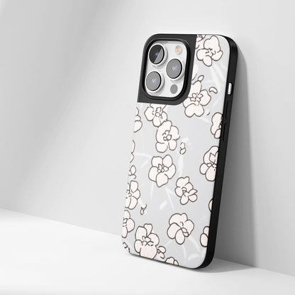 Industry-Level Tough Matte Flowers iPhone Case