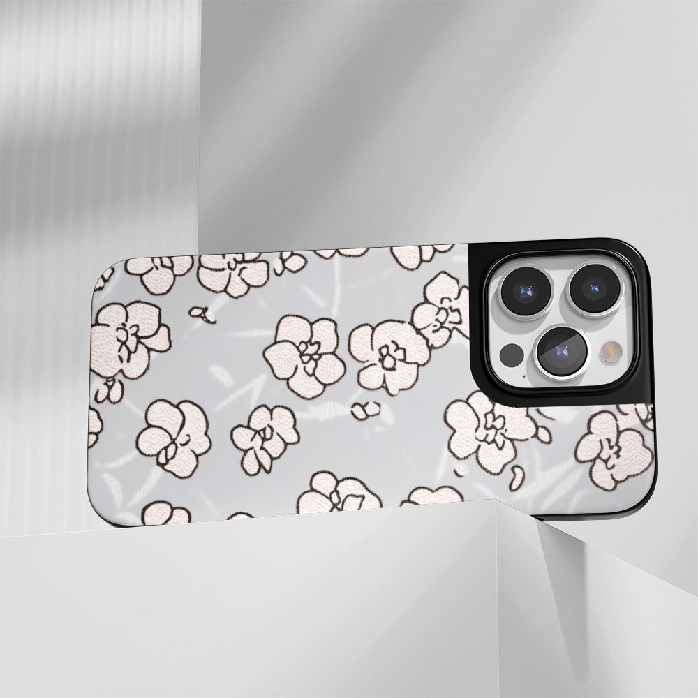 Industry-Level Tough Matte Flowers iPhone Case