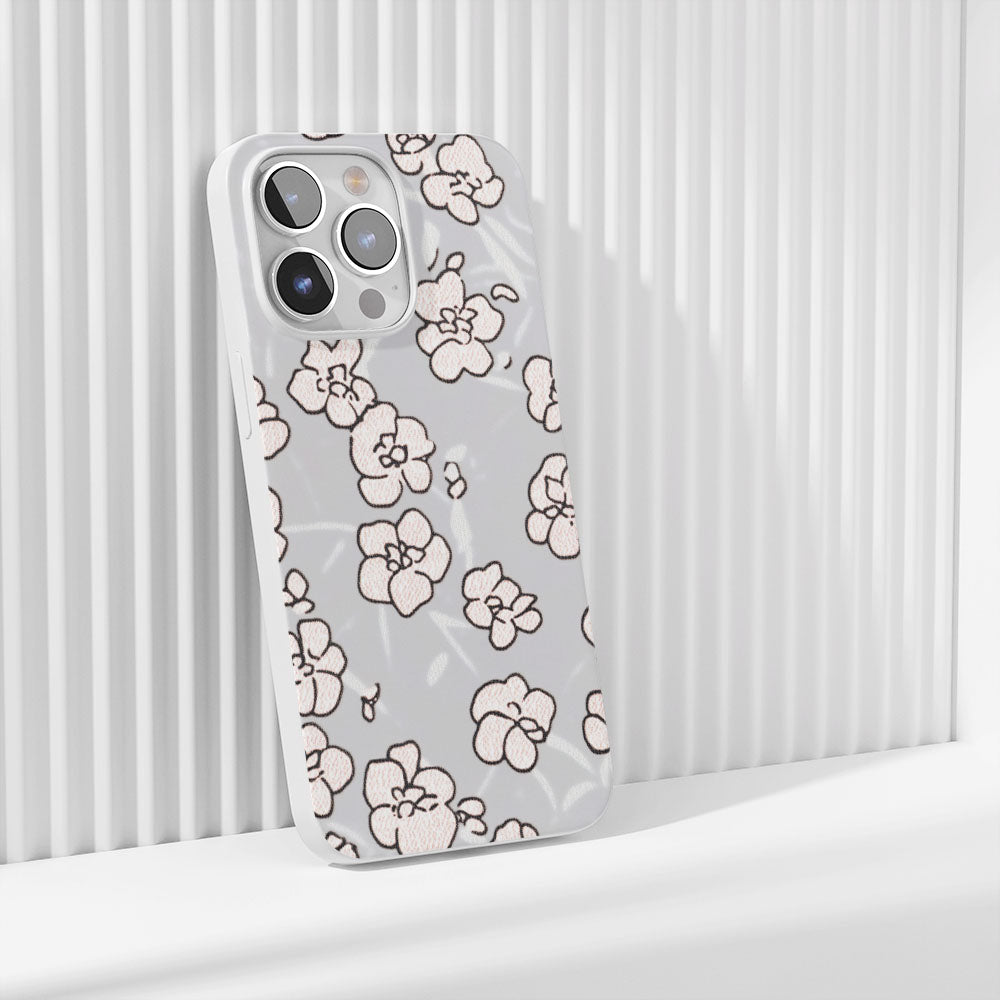 Latest 3rd-Generation Crystal Tough Glossy Flowers iPhone Case