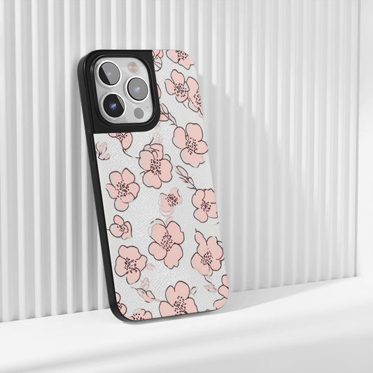 Industry-Level Tough Matte Flowers iPhone Case