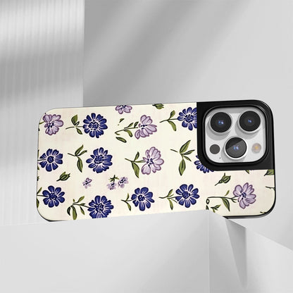 Industry-Level Tough Matte Flowers iPhone Case