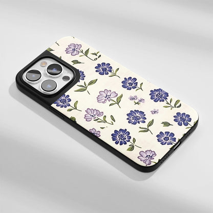 Industry-Level Tough Matte Flowers iPhone Case