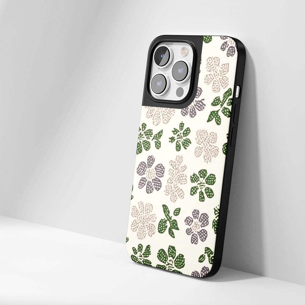 Industry-Level Tough Matte Flowers iPhone Case