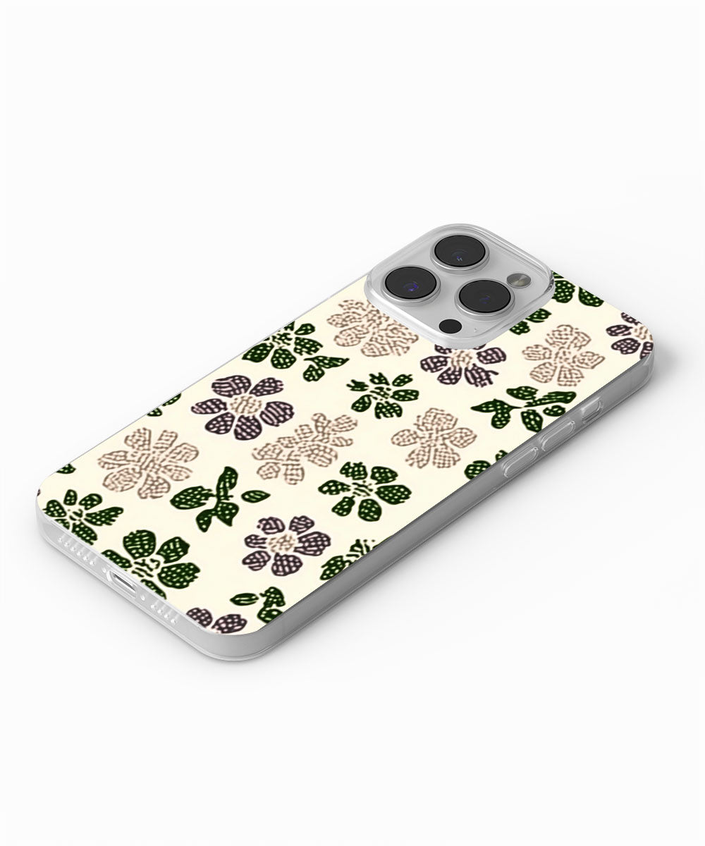 Latest 3rd-Generation Crystal Tough Glossy Flowers iPhone Case (MagSafe-Compatible)