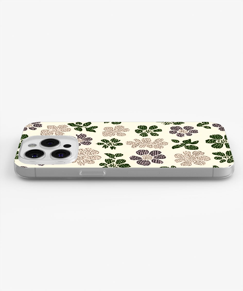 Latest 3rd-Generation Crystal Tough Glossy Flowers iPhone Case (MagSafe-Compatible)