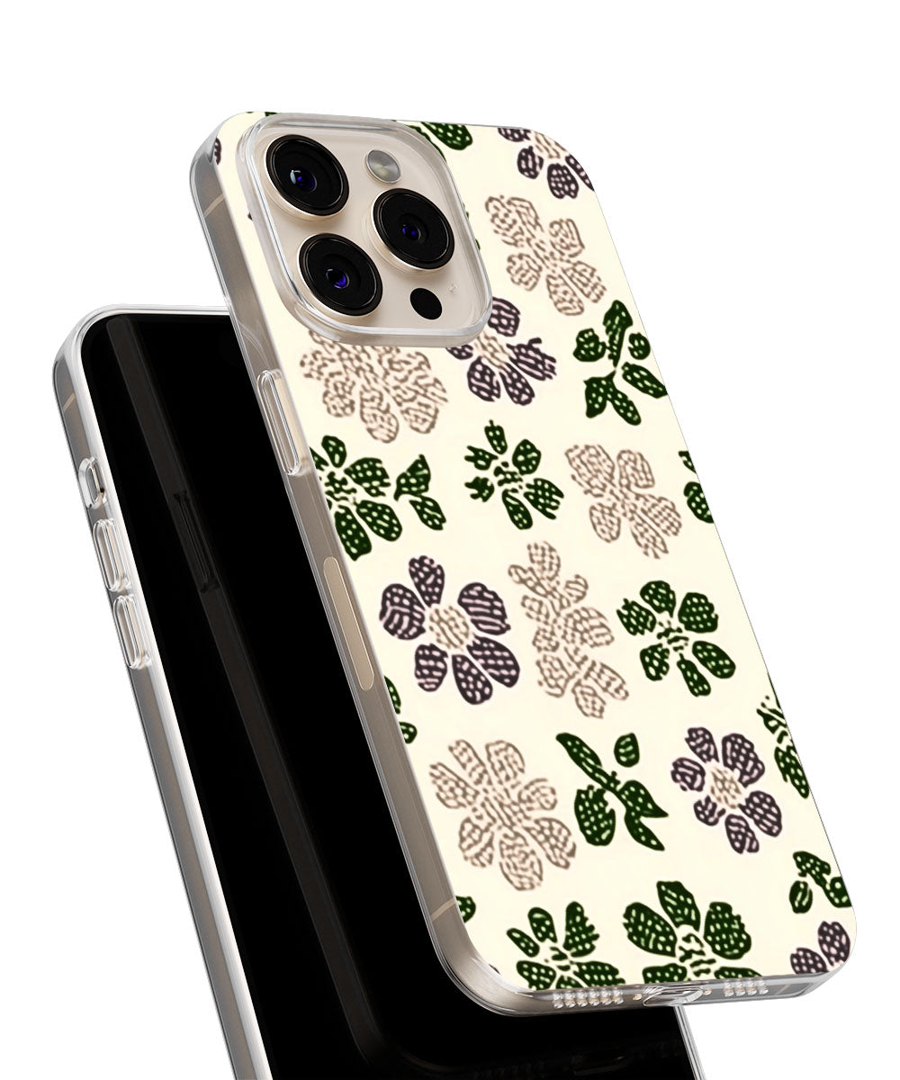 Latest 3rd-Generation Crystal Tough Glossy Flowers iPhone Case (MagSafe-Compatible)