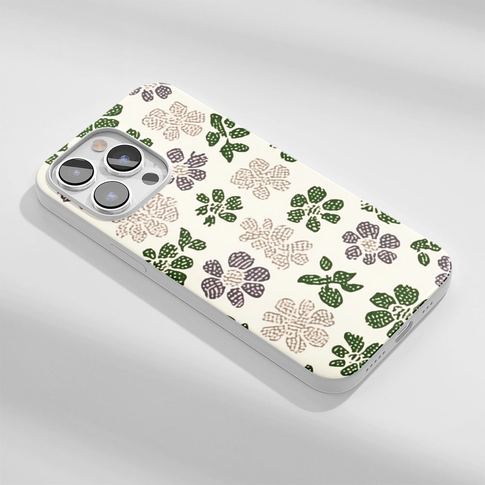 Latest 3rd-Generation Crystal Tough Glossy Flowers iPhone Case