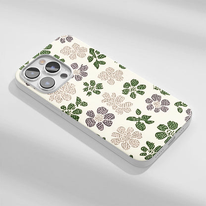 Latest 3rd-Generation Crystal Tough Glossy Flowers iPhone Case