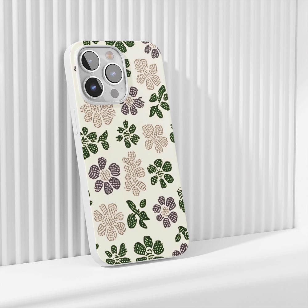 Latest 3rd-Generation Crystal Tough Glossy Flowers iPhone Case