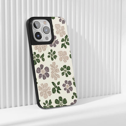 Industry-Level Tough Matte Flowers iPhone Case