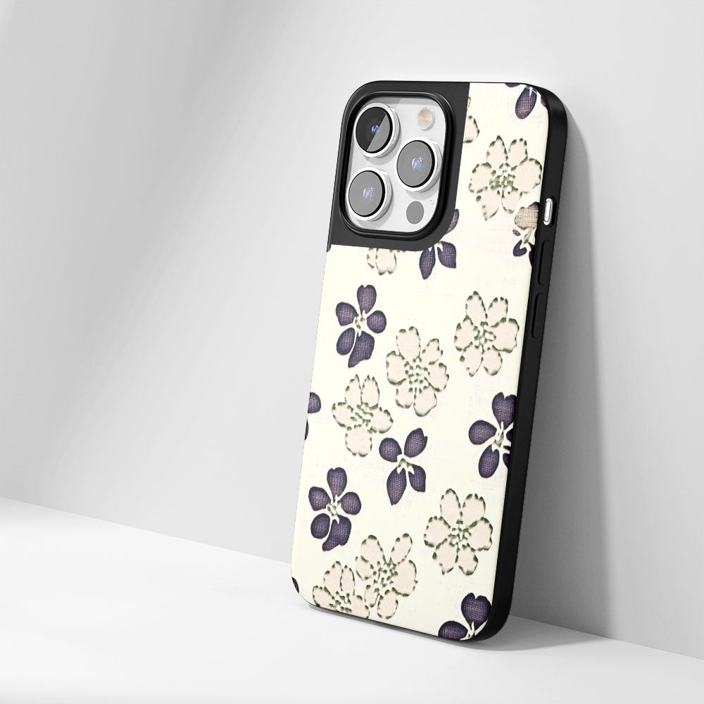 Industry-Level Tough Matte Flowers iPhone Case