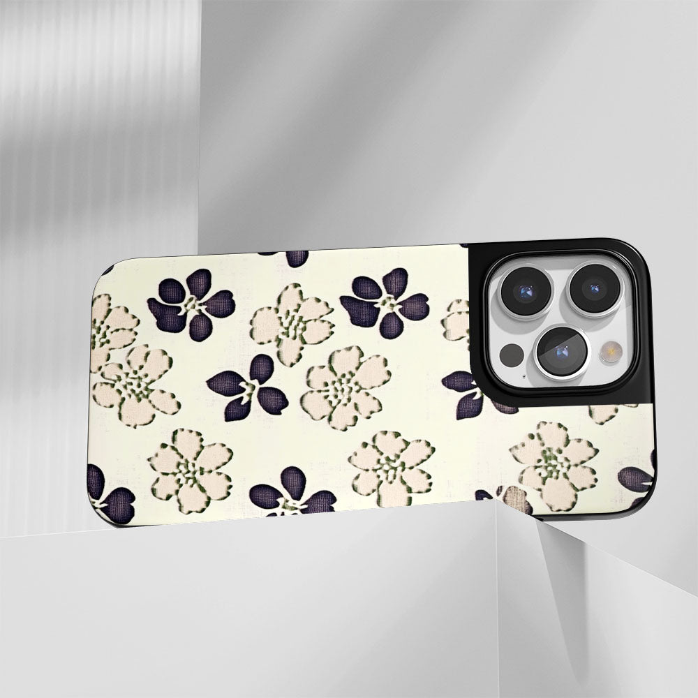 Industry-Level Tough Matte Flowers iPhone Case