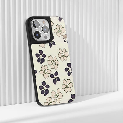 Industry-Level Tough Matte Flowers iPhone Case