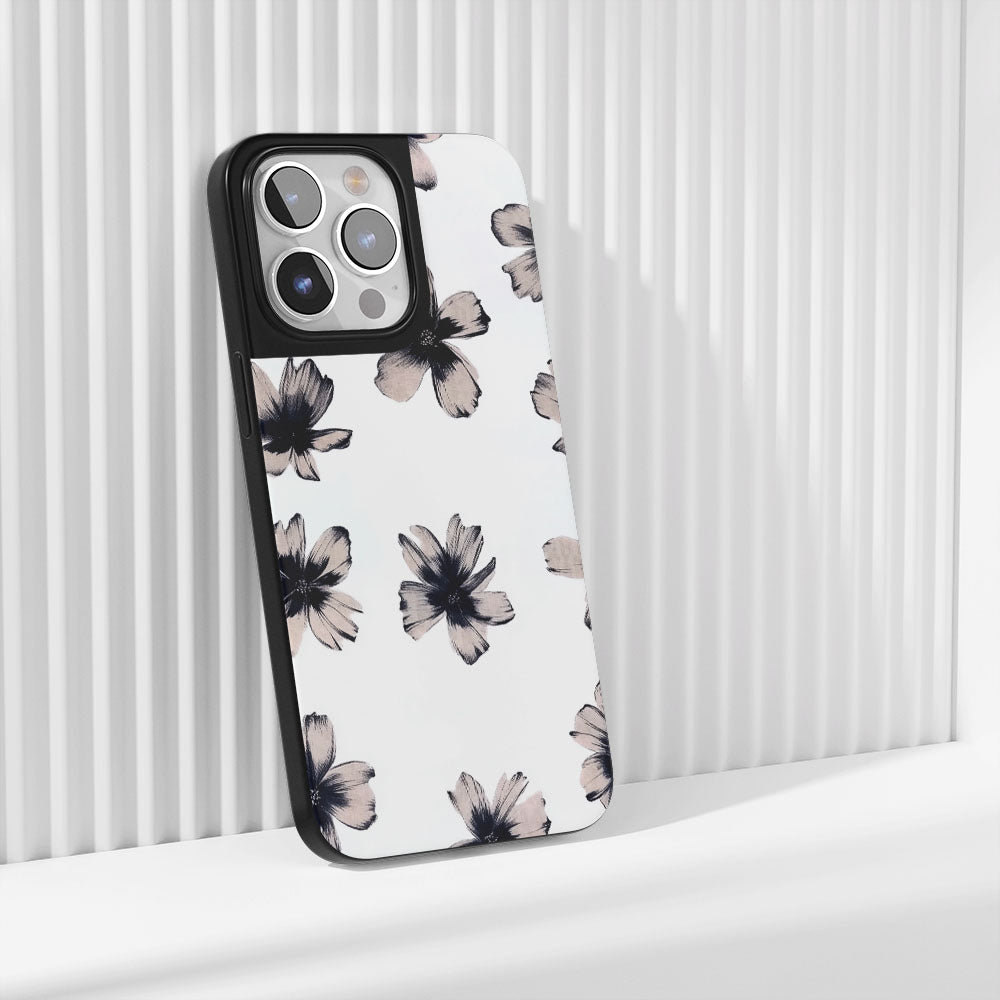 Industry-Level Tough Matte Flowers iPhone Case