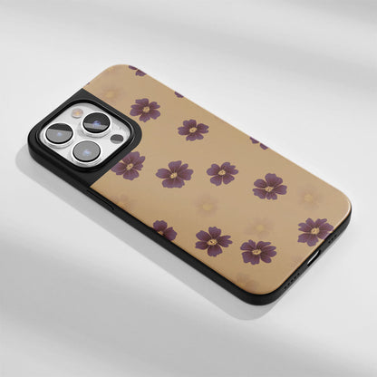 Industry-Level Tough Matte Flowers iPhone Case