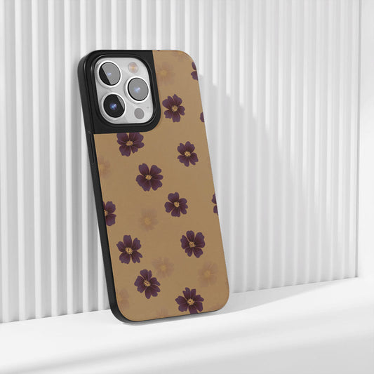 Industry-Level Tough Matte Flowers iPhone Case