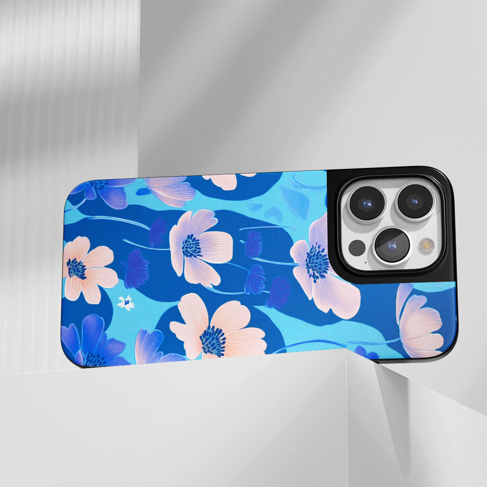 Industry-Level Tough Matte Flowers iPhone Case