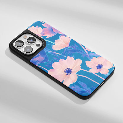 Industry-Level Tough Matte Flowers iPhone Case