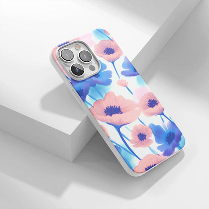 Latest 3rd-Generation Crystal Tough Glossy Flowers iPhone Case