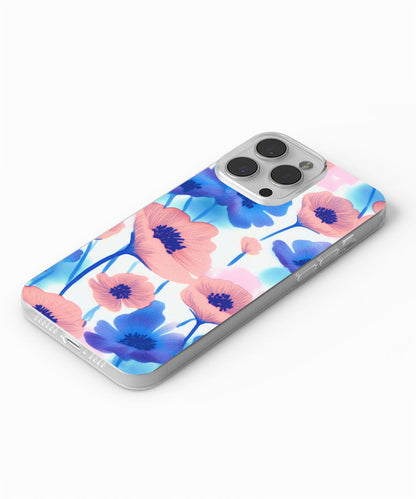 Latest 3rd-Generation Crystal Tough Glossy Flowers iPhone Case (MagSafe-Compatible)