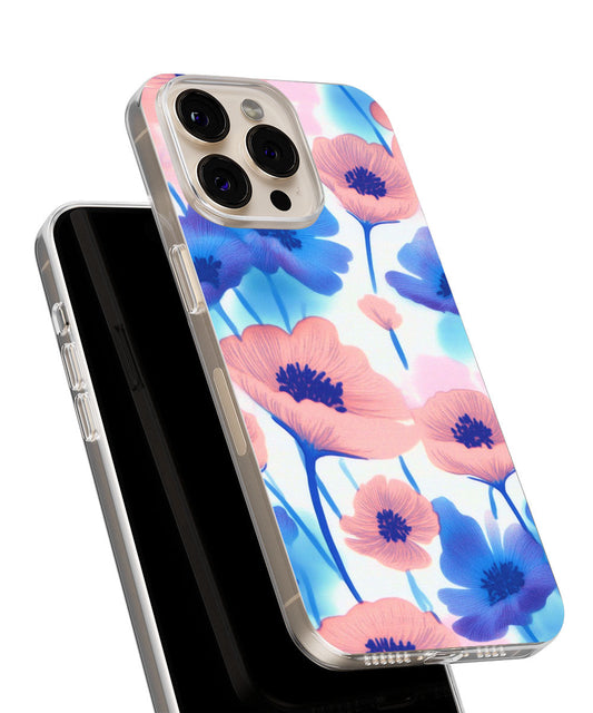 Latest 3rd-Generation Crystal Tough Glossy Flowers iPhone Case (MagSafe-Compatible)