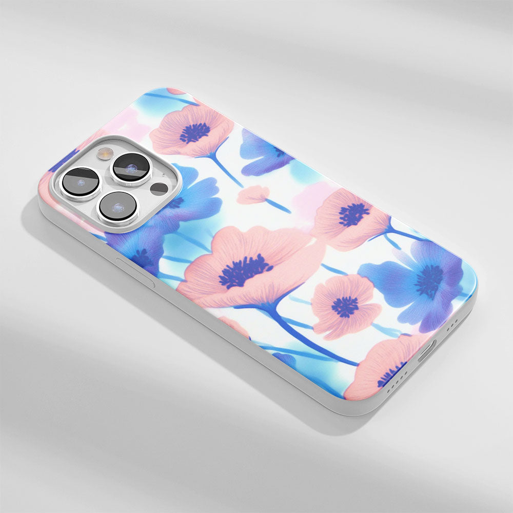 Latest 3rd-Generation Crystal Tough Glossy Flowers iPhone Case