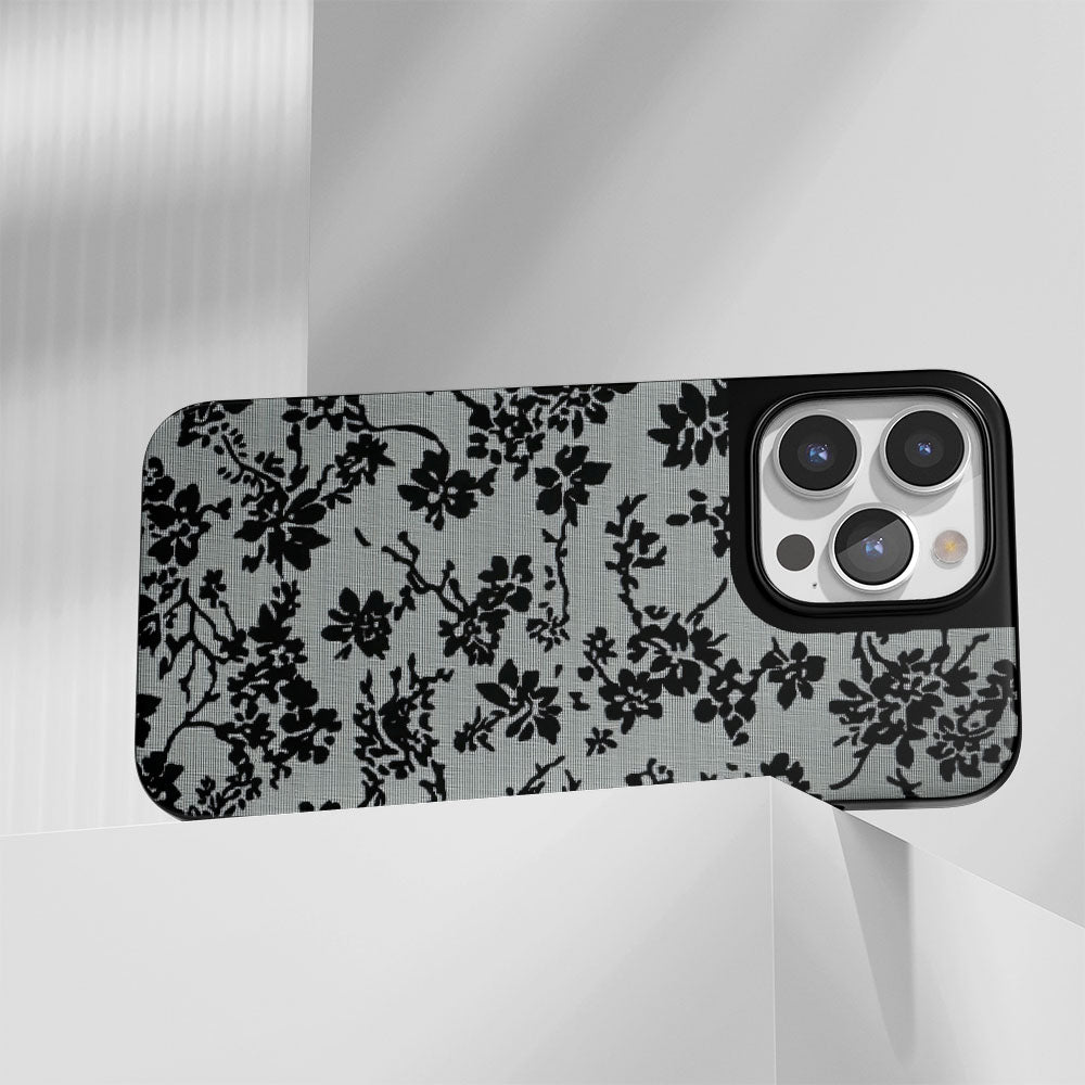 Industry-Level Tough Matte Flowers iPhone Case