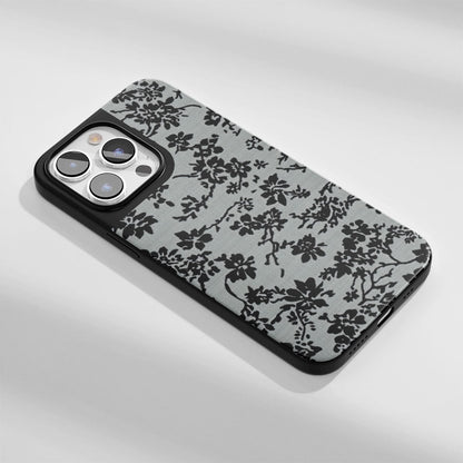 工業級堅韌霧面花朵 iPhone 手機殼