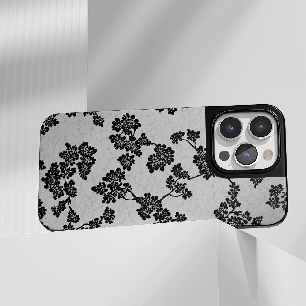 Industry-Level Tough Matte Flowers iPhone Case