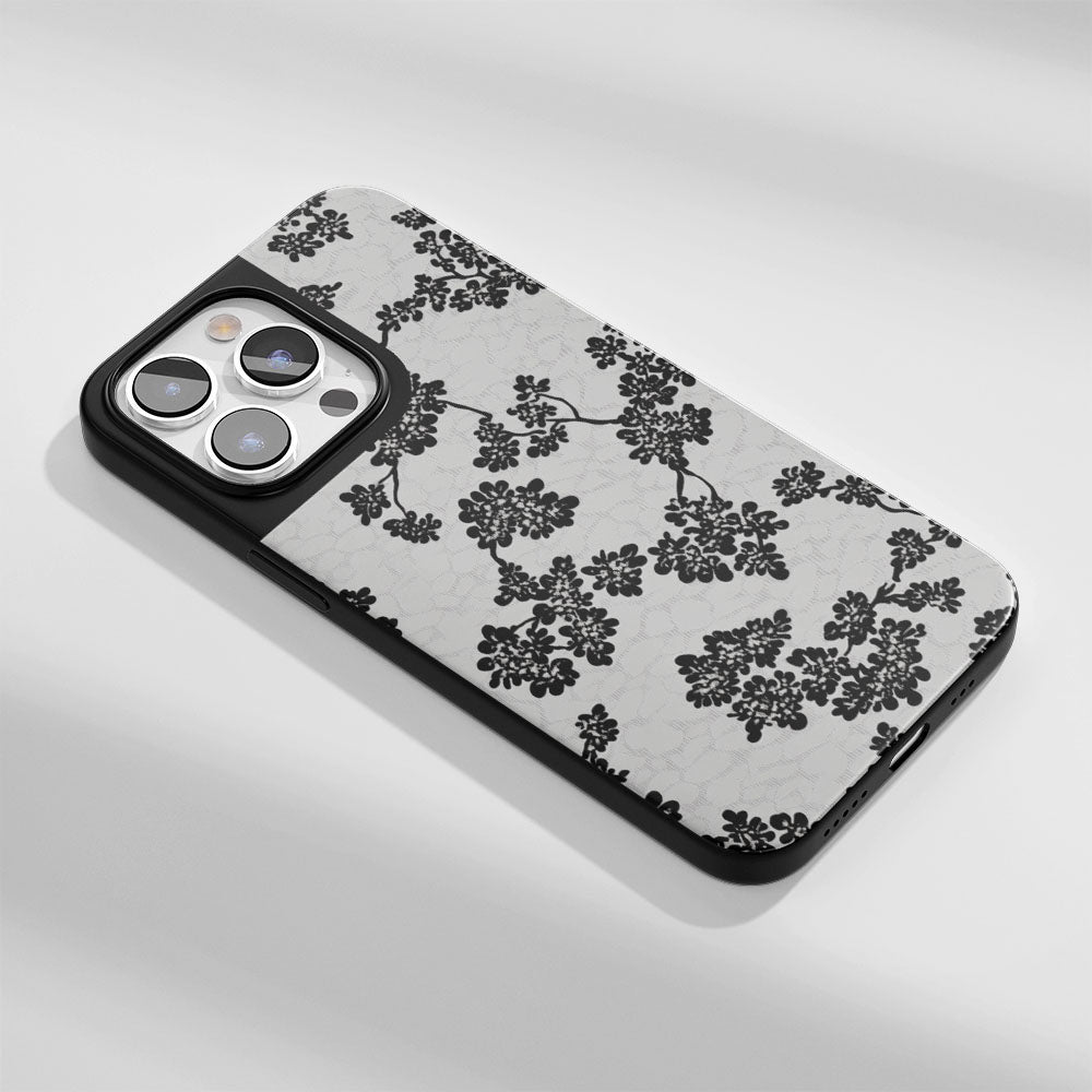 Industry-Level Tough Matte Flowers iPhone Case