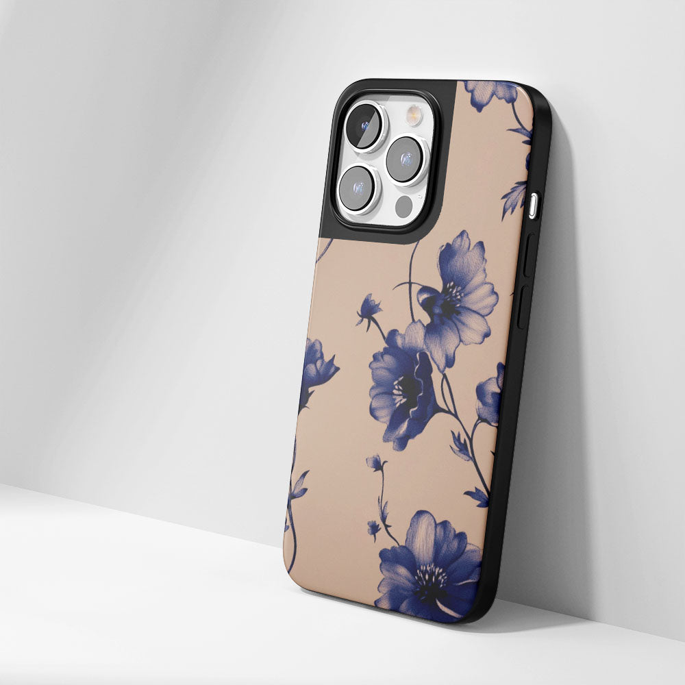 Industry-Level Tough Matte Flowers iPhone Case