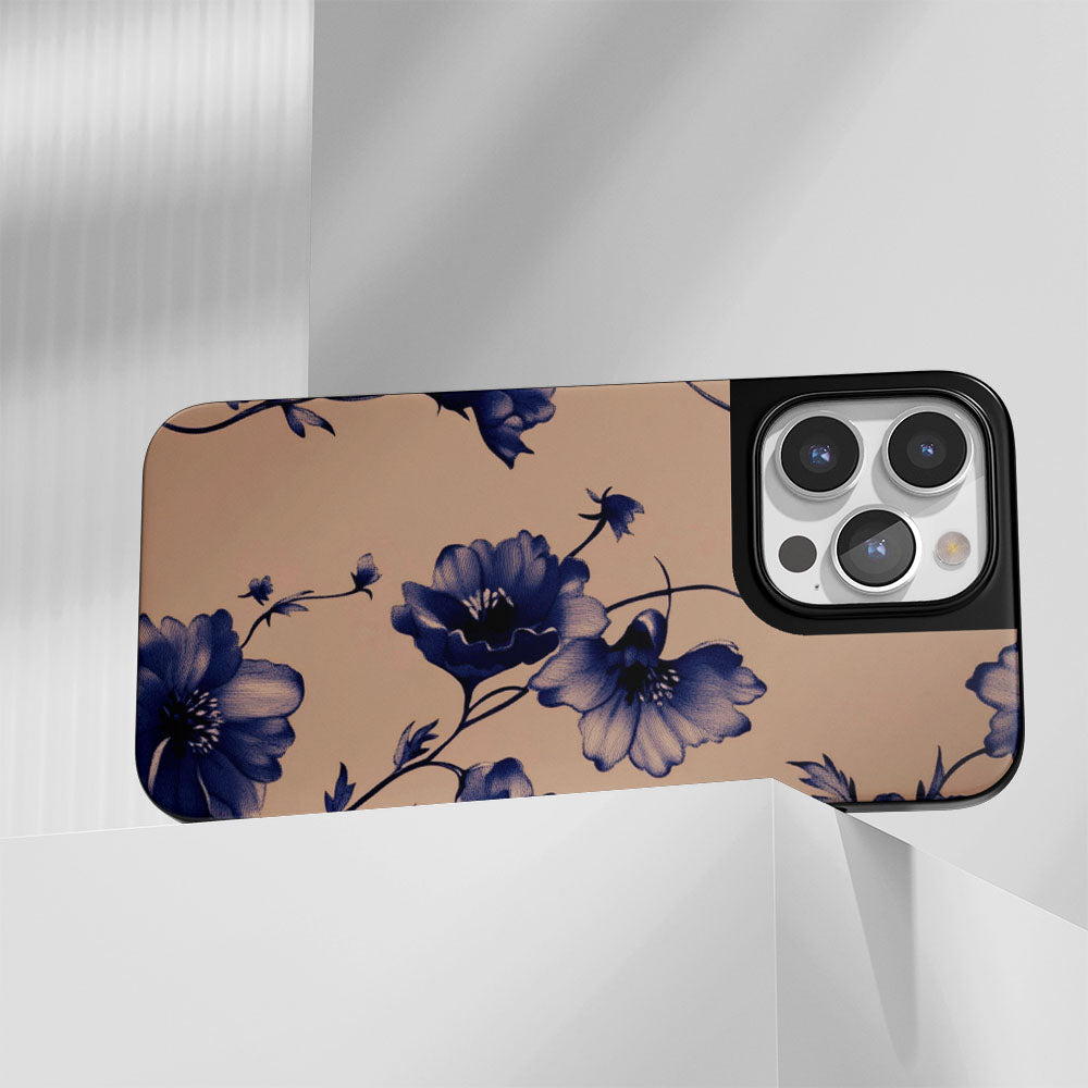 Industry-Level Tough Matte Flowers iPhone Case