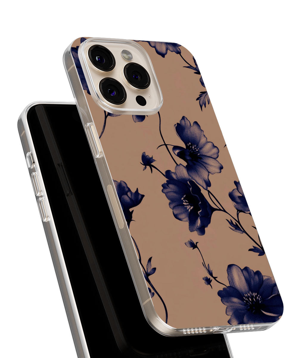 Latest 3rd-Generation Crystal Tough Glossy Flowers iPhone Case (MagSafe-Compatible)