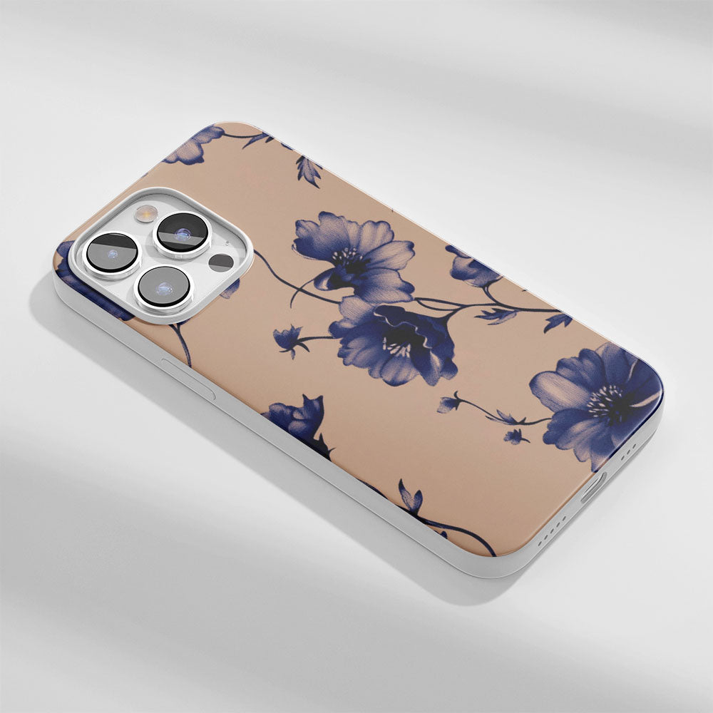 Latest 3rd-Generation Crystal Tough Glossy Flowers iPhone Case