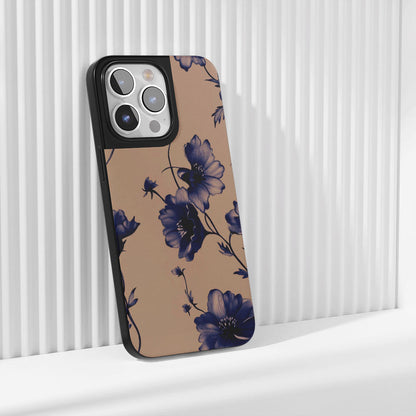 Industry-Level Tough Matte Flowers iPhone Case