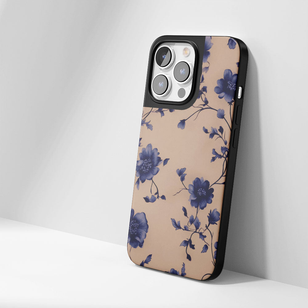 Industry-Level Tough Matte Flowers iPhone Case