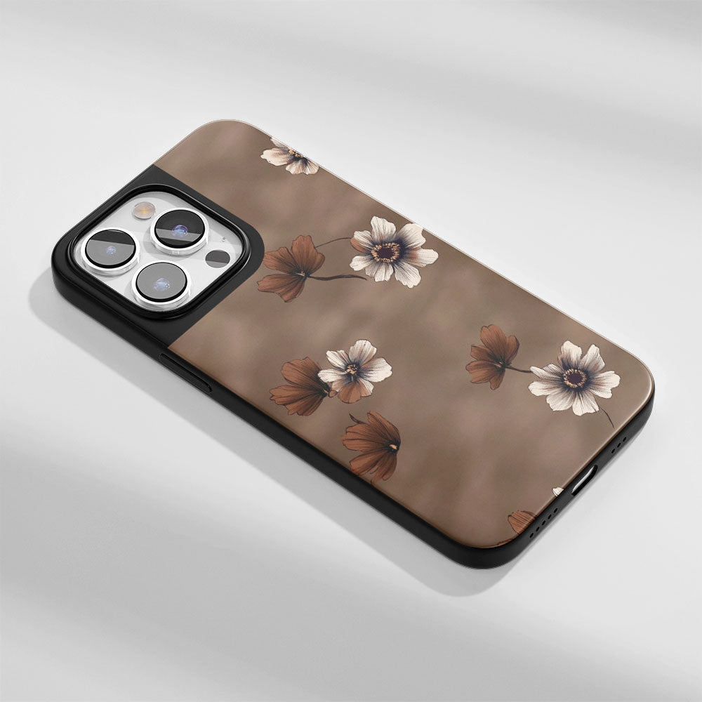 Industry-Level Tough Matte Flowers iPhone Case