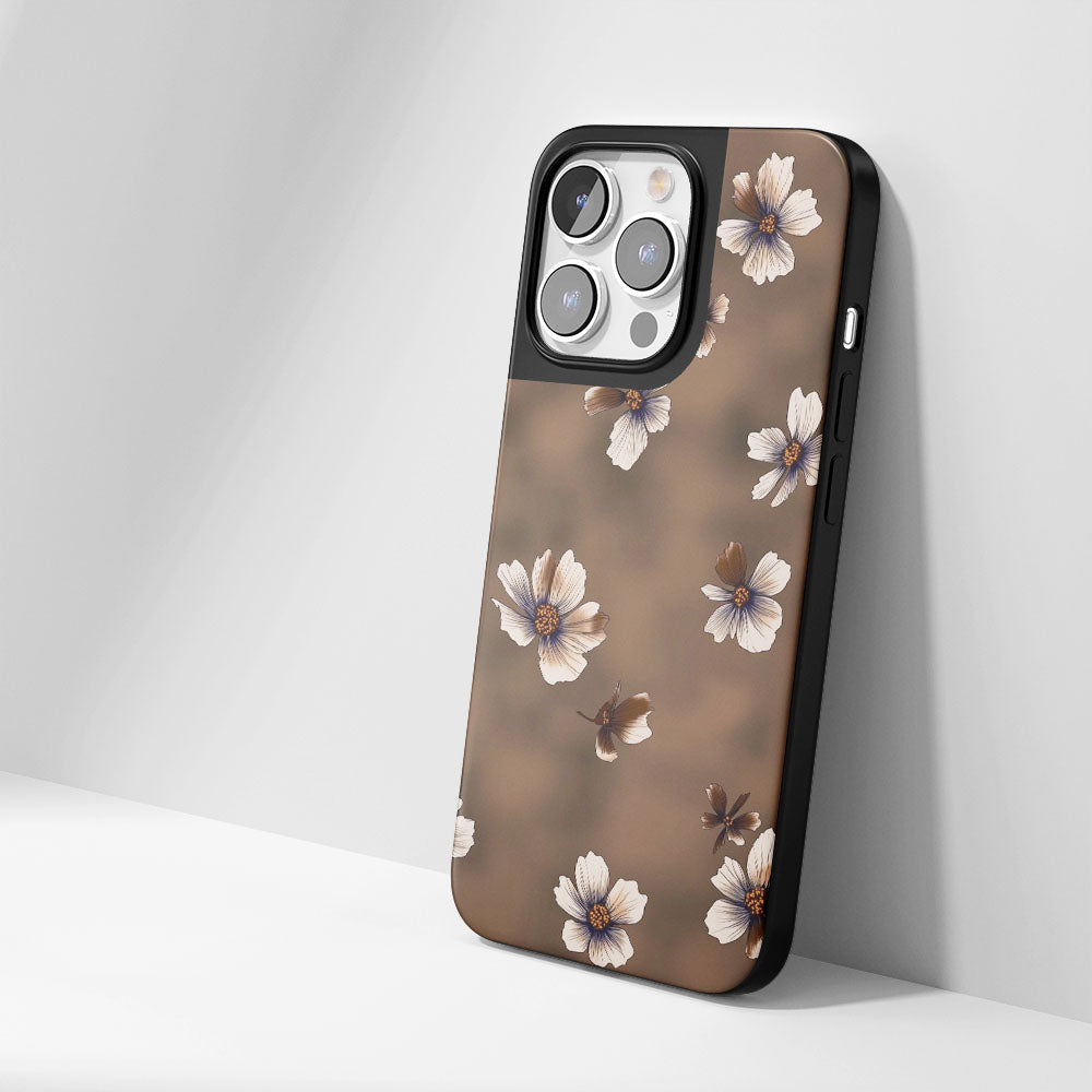 Industry-Level Tough Matte Flowers iPhone Case